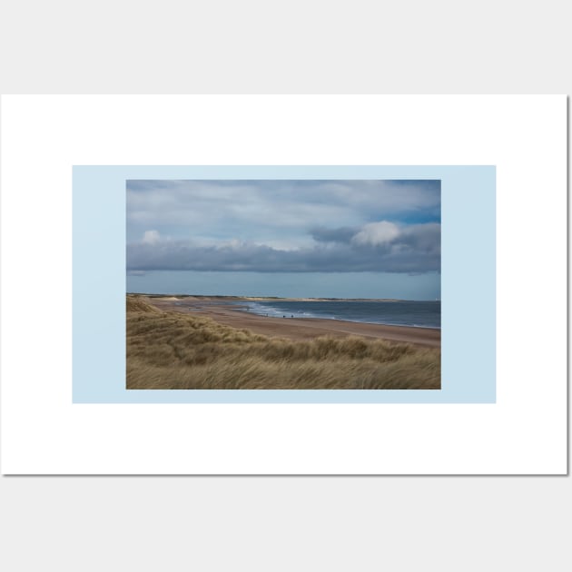 Windy Day at Druridge Bay Wall Art by Violaman